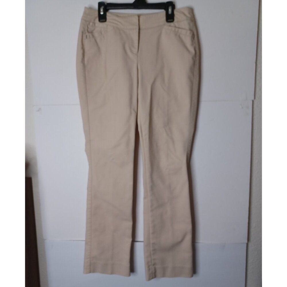 WHITE HOUSE BLACK MARKET Perfect Form Beige Petites Pants Women’s Sz 0P